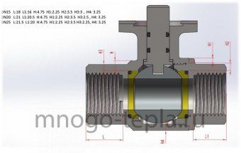 Кран с электроприводом Neptun Profi 12В 1" - №1