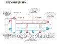 Коллекторный модуль с гидрострелкой RISPA ГРУ+КМГ 60-3ВН - №4
