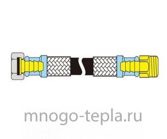 Гибкая подводка Гигант TiM C57-6, 1/2 г/ш, длина 60 см - №1