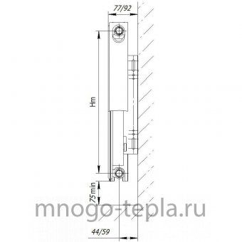 Стальной панельный радиатор AXIS 11 500x1200 Ventil - №1