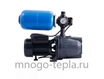 Насосная станция для частного дома Unipump AUTO JET 80 L-5, напор до 38 метров, расход до 50 л/мин, всасывание до 8 метров, гидроаккумулятор 5 литров, поверхностная - №1