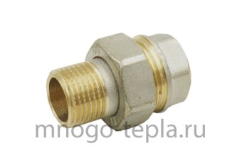 Американка никелированная прямая г/ш 1 (Ду 25) - №1