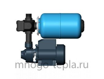 Насосная станция для полива Unipump AUTO QB 80-5, напор до 50 метров, расход до 45 л/мин, всасывание до 5 метров, гидроаккумулятор 5 литров, поверхностная - №1