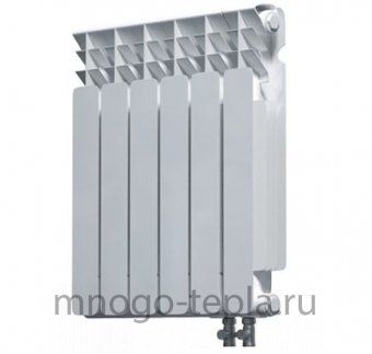Радиатор биметаллический с нижним подключением Radena VC500 x5 секций - №1