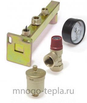 Группа безопасности котла на стену TIM JH1021-3 (3 бар) с возможностью установки расширительного бака - №1