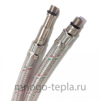 Гибкая подводка с PVC покрытием для смесителя TiM 1/2 г/ш М10 40см - №1