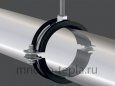 Сантехнический хомут для труб 4" (107-112 мм), с гайкой, шпилькой и дюбелем - №5